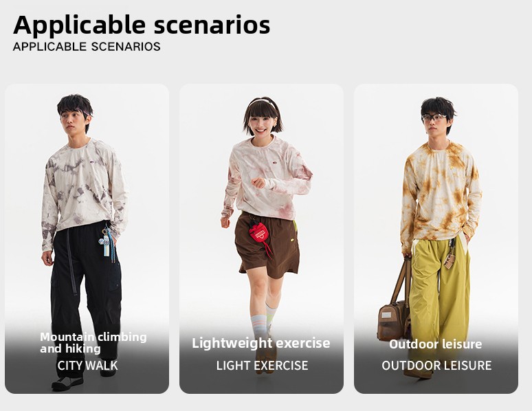 Tie-dye t-shirt applicable scenarios and styling