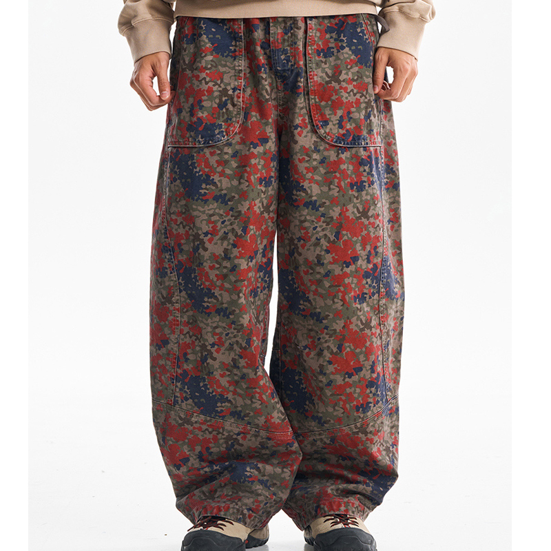 Custom Floral Camo Cargo Pants OEM ODM